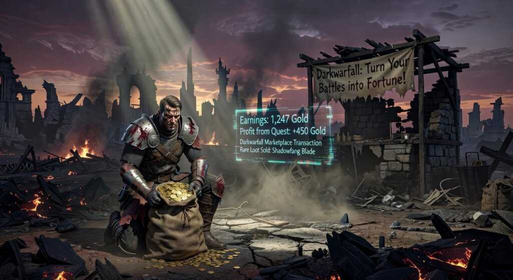 can you darkwarfall game make money