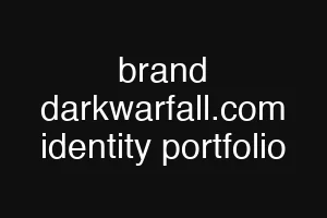 brand darkwarfall.com identity portfolio